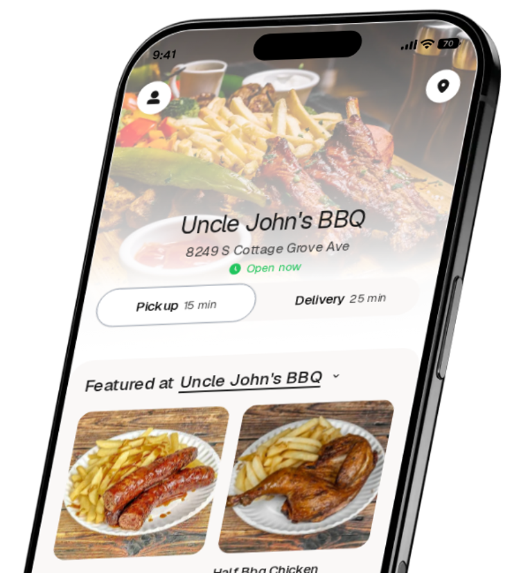 Uncle John's BBQ app preview